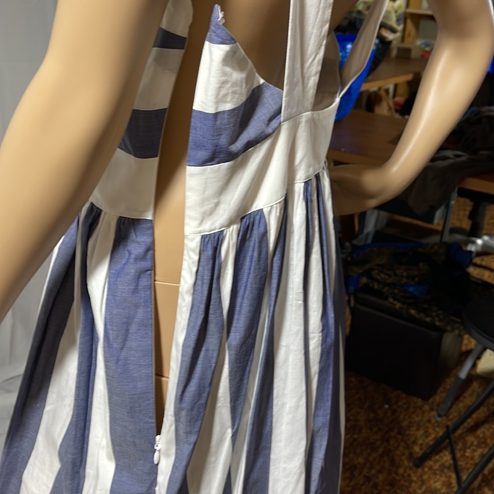 COS STRIPED MIDI DRESS NWT - Picture 8 of 10